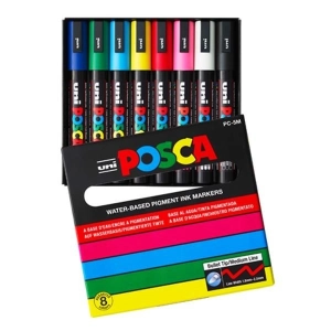 Marker UNI POSCA PC-5M kpl. 8 kolorów