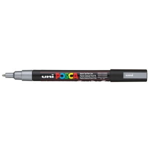 Marker UNI POSCA PC-3M - srebrny