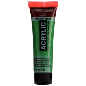 Farba akrylowa AMSTERDAM Standard MAŁA TUBKA 20 ml nr 618 - Permanentgreen Light.