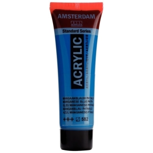 Farba akrylowa AMSTERDAM Standard MAŁA TUBKA 20 ml nr 582 - Manganese Blue Phthalo.