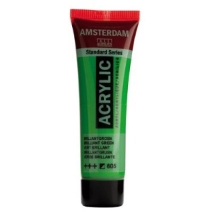 Farba akrylowa AMSTERDAM Standard MAŁA TUBKA 20 ml nr 605 - Brilliant Green
