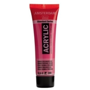 Farba akrylowa AMSTERDAM Standard MAŁA TUBKA 20 ml nr 366 - Quinacridone Rose