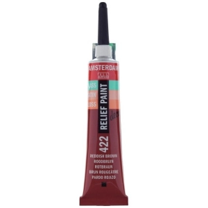 Farba konturowa AMSTERDAM Relief Paint 20 ml nr 422 - Nr Brunatny