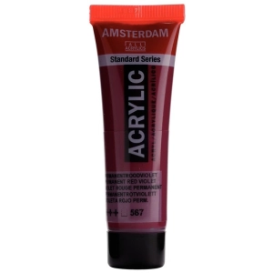 Farba akrylowa AMSTERDAM Standard MAŁA TUBKA 20 ml nr 567 - Permanentrd.violet
