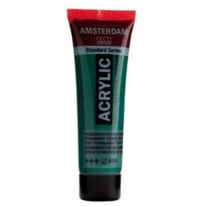 Farba akrylowa AMSTERDAM Standard MAŁA TUBKA 20 ml nr 619 - Permanentgreen Deep.