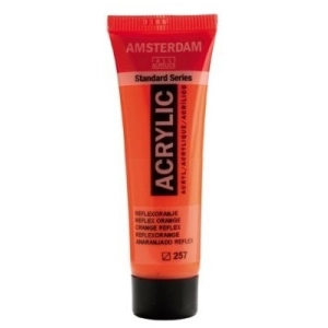 Farba akrylowa AMSTERDAM Standard MAŁA TUBKA 20 ml nr 257 - Reflex Orange