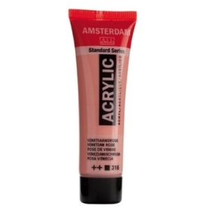 Farba akrylowa AMSTERDAM Standard MAŁA TUBKA 20 ml nr 316 - Venetian Rose