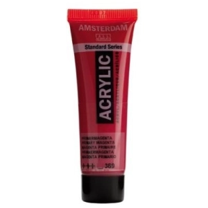 Farba akrylowa AMSTERDAM Standard MAŁA TUBKA 20 ml nr 369 - Primarymagenta