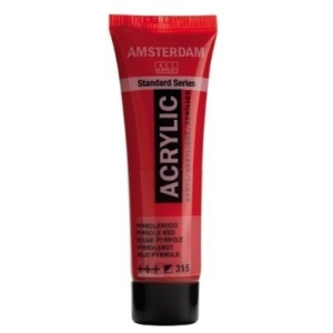 Farba akrylowa AMSTERDAM Standard MAŁA TUBKA 20 ml nr 315 - Pyrrole Red