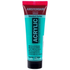 Farba akrylowa AMSTERDAM Standard MAŁA TUBKA 20 ml nr 836 - Metallic Green