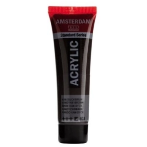 Farba akrylowa AMSTERDAM Standard MAŁA TUBKA 20 ml nr 403 - Vandyke Brown