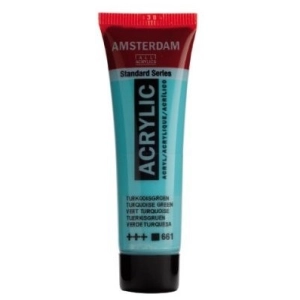 Farba akrylowa AMSTERDAM Standard MAŁA TUBKA 20 ml nr 661 - Turquoise Green