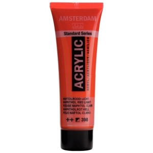 Farba akrylowa AMSTERDAM Standard MAŁA TUBKA 20 ml nr 398 - Naphthol Red Light