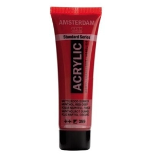 Farba akrylowa AMSTERDAM Standard MAŁA TUBKA 20 ml nr 399 - Naphthol Red Deep