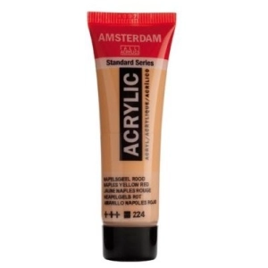 Farba akrylowa AMSTERDAM Standard MAŁA TUBKA 20 ml nr 224 - Naples Yellowred