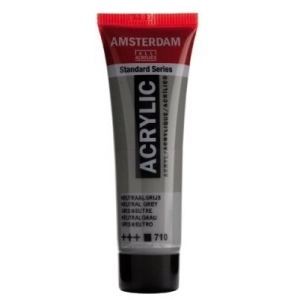 Farba akrylowa AMSTERDAM Standard MAŁA TUBKA 20 ml nr 710 - Neutral Grey