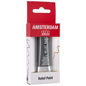 Farba konturowa AMSTERDAM Relief Paint 20 ml nr 736 - Lead Grey-317753