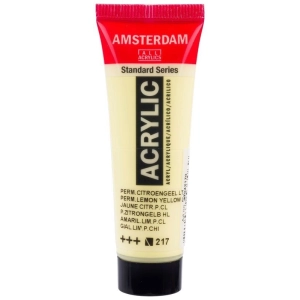 Farba akrylowa AMSTERDAM Standard MAŁA TUBKA 20 ml nr 217 - Permanent Lemon Yellow Light