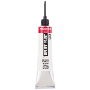 Farba konturowa AMSTERDAM Relief Paint 20 ml - Bezbarwna