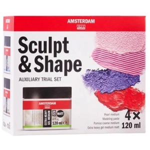 Zestaw AMSTERDAM mediów 4x120 ml mini Sculpt&Shape