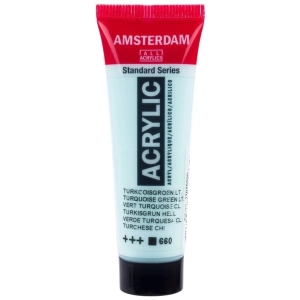 Farba akrylowa AMSTERDAM Standard MAŁA TUBKA 20 ml nr 660 - Turquoise Green Light