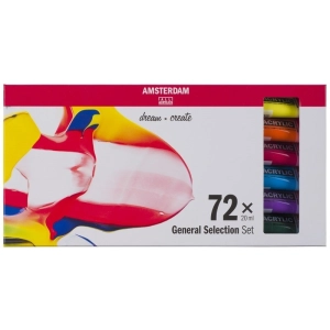 Zestaw farb akrylowych AMSTERDAM Standard Series 72 x 20 ml
