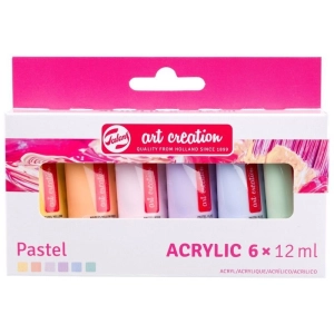 Zestaw farb akwarelowych TALENS Art Creation 6 x 12 ml - pastelowe