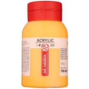 Farba akrylowa TALENS Art Creation 750 ml nr 270 - Azo Yellow Deep