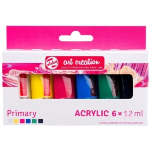 Zestaw farb akwarelowych TALENS Art Creation 6 x 12 ml - Primary