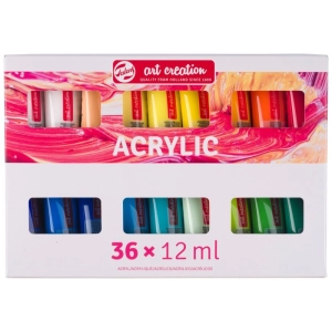 Zestaw farb akrylowych TALENS Art Creation 36 kolorów 12 ml