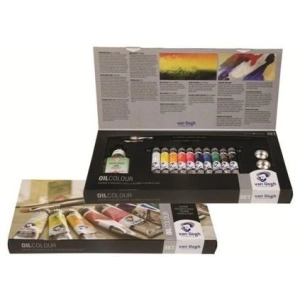 Zestaw farb olejnych VAN GOGH 10 kolorów 20 ml - z akcesoriami