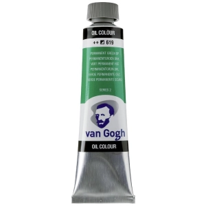 Farba olejna VAN GOGH 40 ml nr 619 - Permanent Green Deep