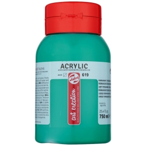 Farba akrylowa TALENS Art Creation 750 ml nr 619 - Permanent Green Deep