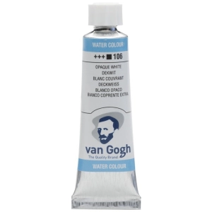 Farba akwarelowa VAN GOGH 10 ml nr 106 - White Extra Opaque