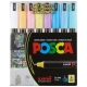 Marker UNI POSCA PC-1MR Soft Colors zestaw 8 szt