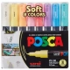 Marker UNI POSCA PC-1M Soft Colors zestaw 8 szt