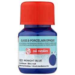 Farba do szkła i ceramiki TALENS Art Creation Glass & Porcelain Transparent 30 ml nr 5031 - Midnight Blue