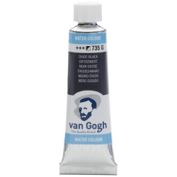 Farba akwarelowa VAN GOGH 10 ml nr 735 - Oxide Black
