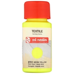 Farba do tkanin TALENS Art Creation Textile Colour 50 ml nr 8701 - Neon Yellow