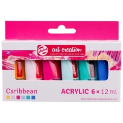Zestaw farb akwarelowych TALENS Art Creation 6 x 12 ml - Caribbean
