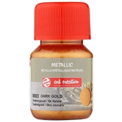 Farba akrylowa metaliczna TALENS Art Creation 30 ml nr 8003 - Dark Gold