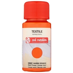 Farba do tkanin TALENS Art Creation Textile Colour 50 ml nr 2502 - Warm Orange