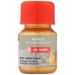 Farba akrylowa metaliczna TALENS Art Creation 30 ml nr 8010 - Lemon Gold