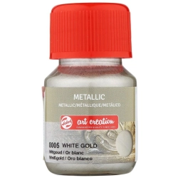 Farba akrylowa metaliczna TALENS Art Creation 30 ml nr 8005 - White Gold