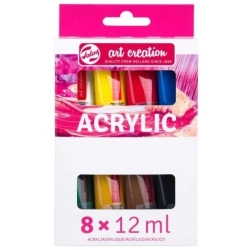 Zestaw farb akrylowych TALENS Art Creation 8 x 12 ml