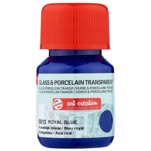 Farba do szkła i ceramiki TALENS Art Creation Glass & Porcelain Transparent 30 ml nr 5013 - Kings Blue
