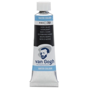 Farba akwarelowa VAN GOGH 10 ml nr 701 - Ivory Black