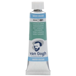 Farba akwarelowa VAN GOGH 10 ml nr 661 - Turquoise Green