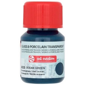 Farba do szkła i ceramiki TALENS Art Creation Glass & Porcelain Transparent 30 ml nr 6035 - Ocean Green