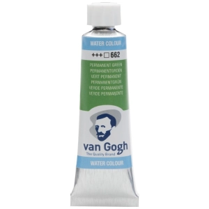 Farba akwarelowa VAN GOGH 10 ml nr 662 - Permanent Green